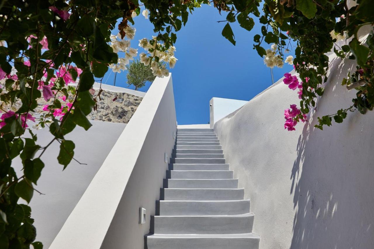 Elegant Santorini House Villa Harmony Caldera View-Outdoor Hot Tub Oia Tholos  Exterior photo