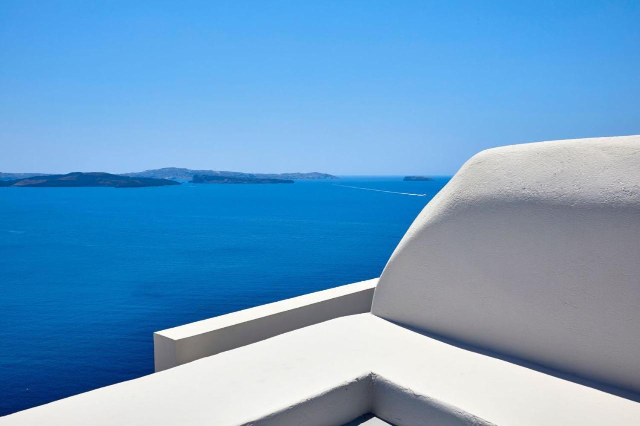 Elegant Santorini House Villa Harmony Caldera View-Outdoor Hot Tub Oia Tholos  Exterior photo