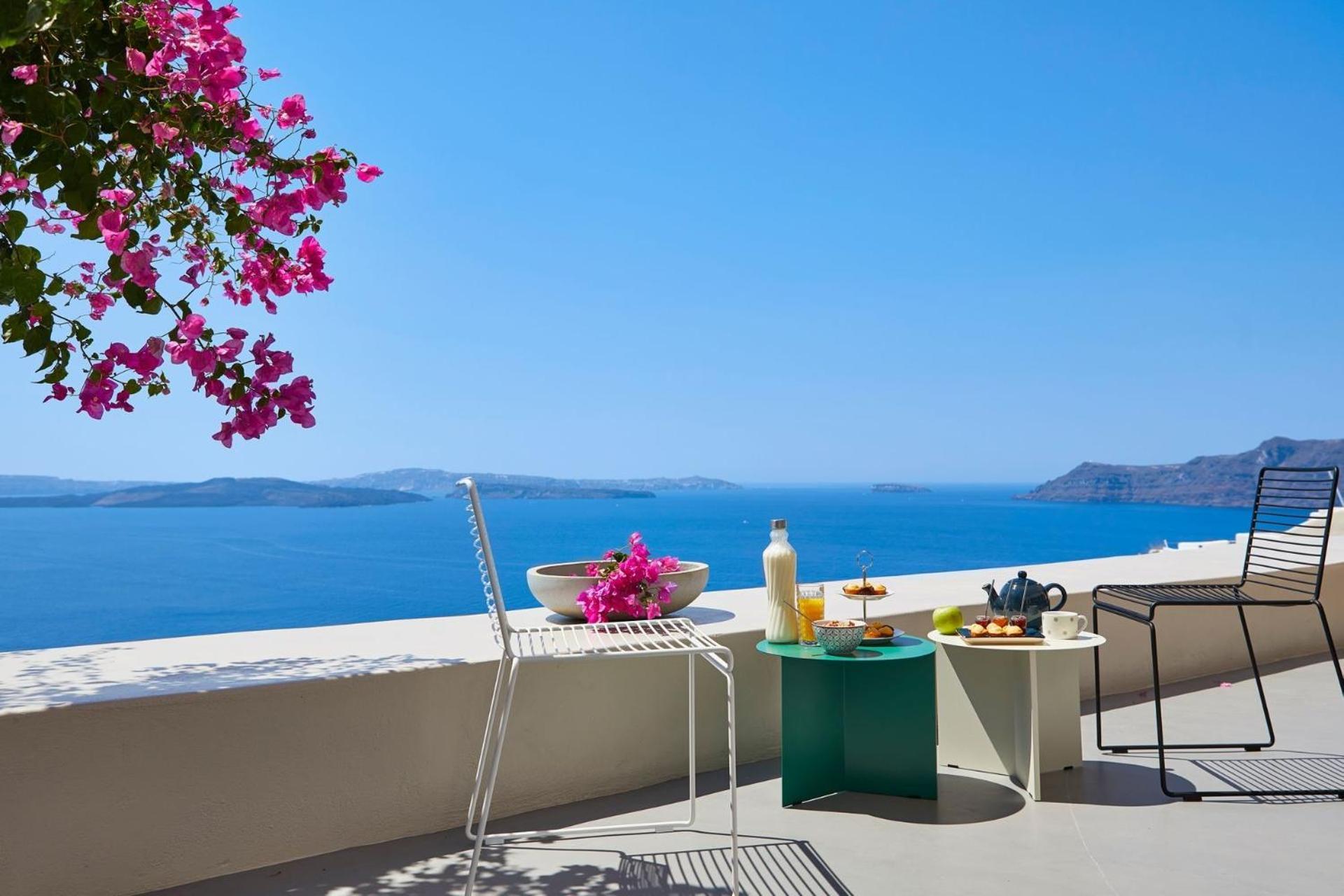 Elegant Santorini House Villa Harmony Caldera View-Outdoor Hot Tub Oia Tholos  Exterior photo